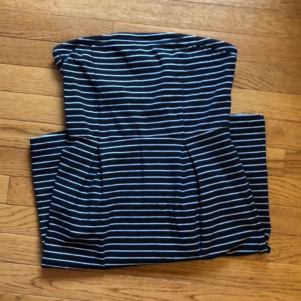 Black & white striped dress